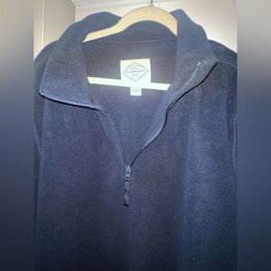 St. John's Bay Men's Dark Blue Zip-Up Sweater